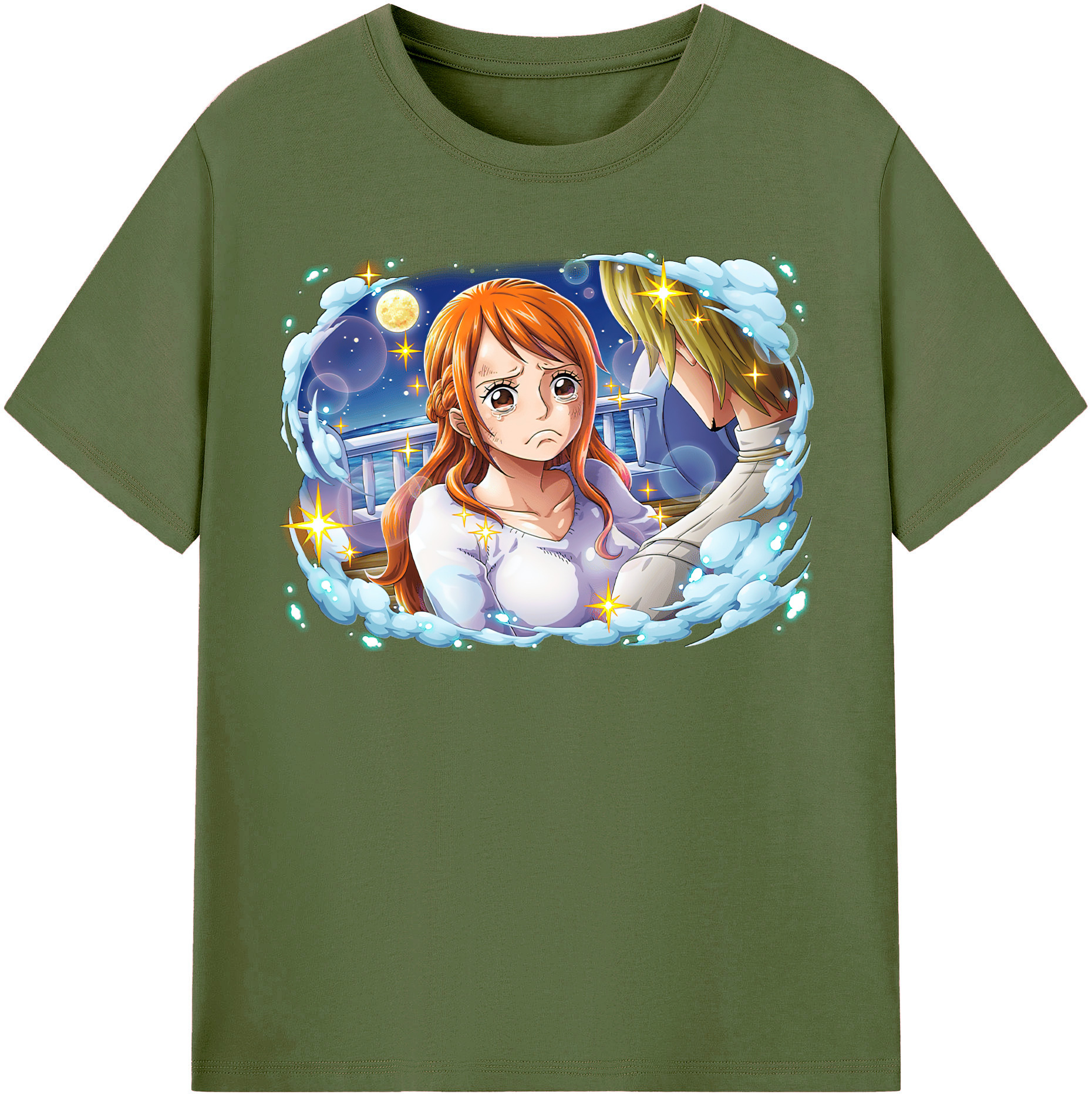 ワンピース ナミ ONE PIECE Nami 綿100％半袖Tシャツ（フロントプリント）